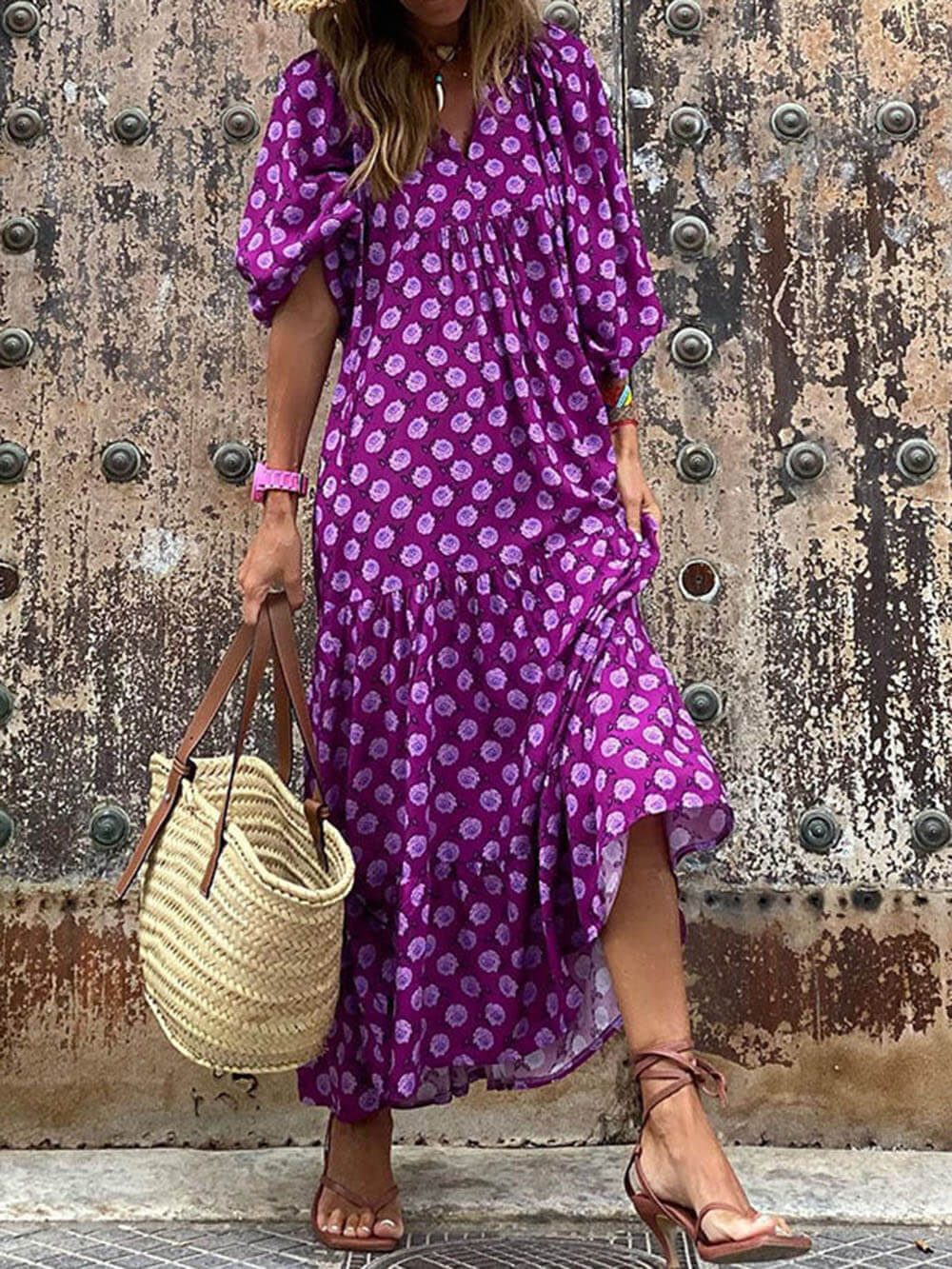 Yen™ | Bohemian Printed Maxi Dress