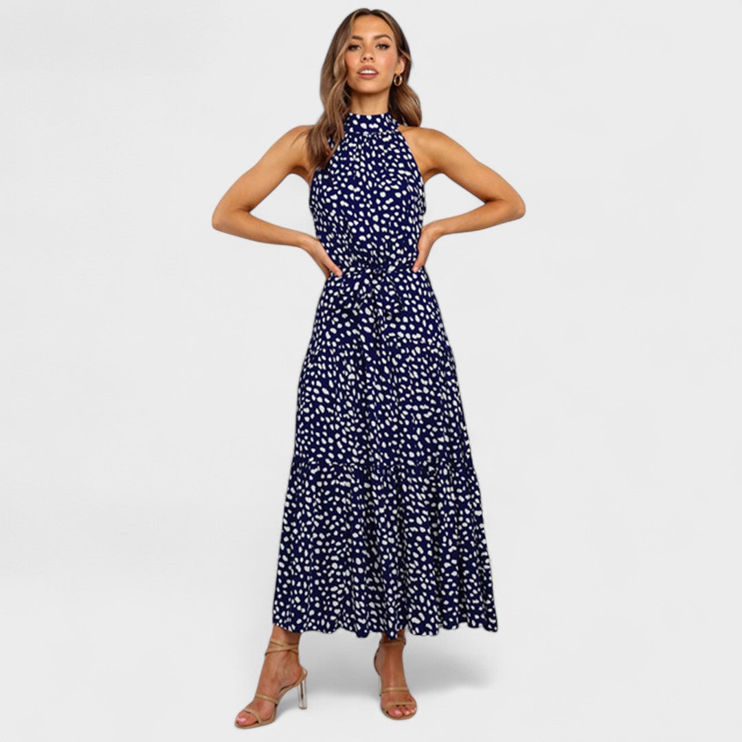 Elora™ | Modern Polka Dot Long Dress