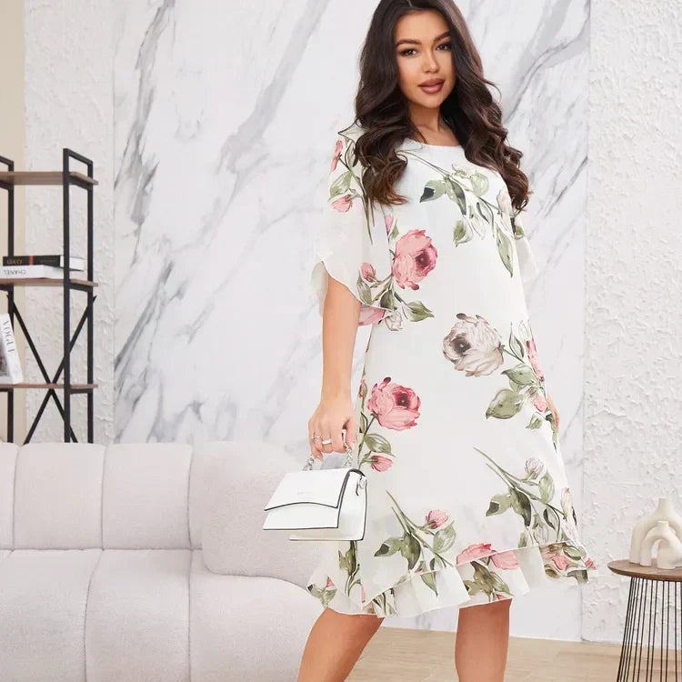 Cassie™ | Soft Bloom Layered Dress