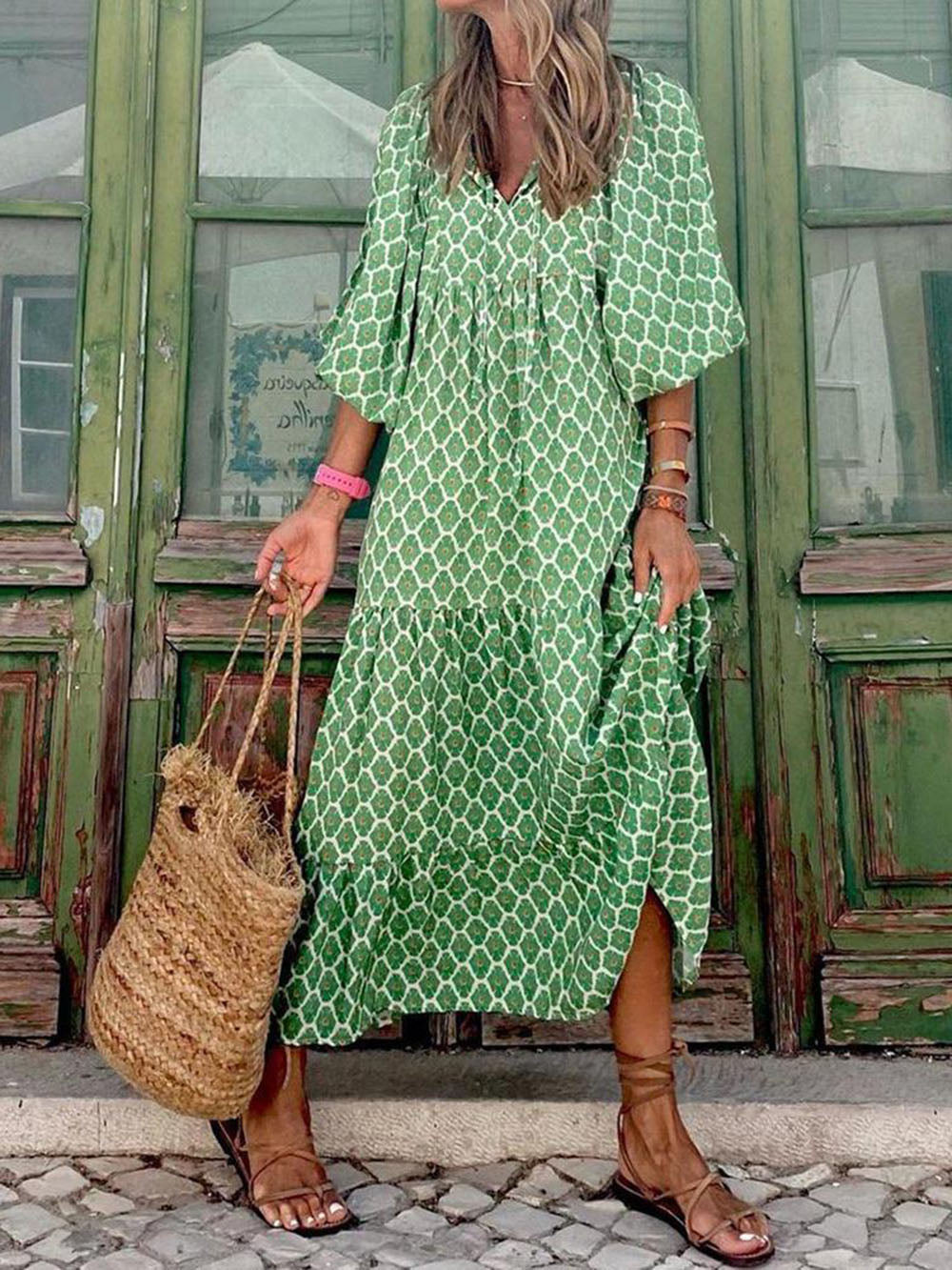 Yen™ | Bohemian Printed Maxi Dress