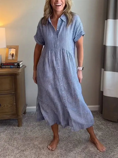 Sara™ | Relaxed Striped Dress