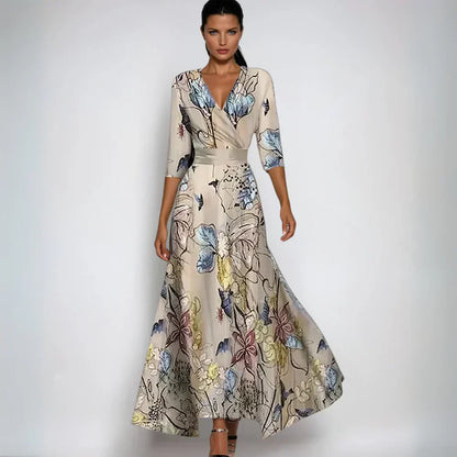 Julia™ | Floral Wrap Maxi Dress