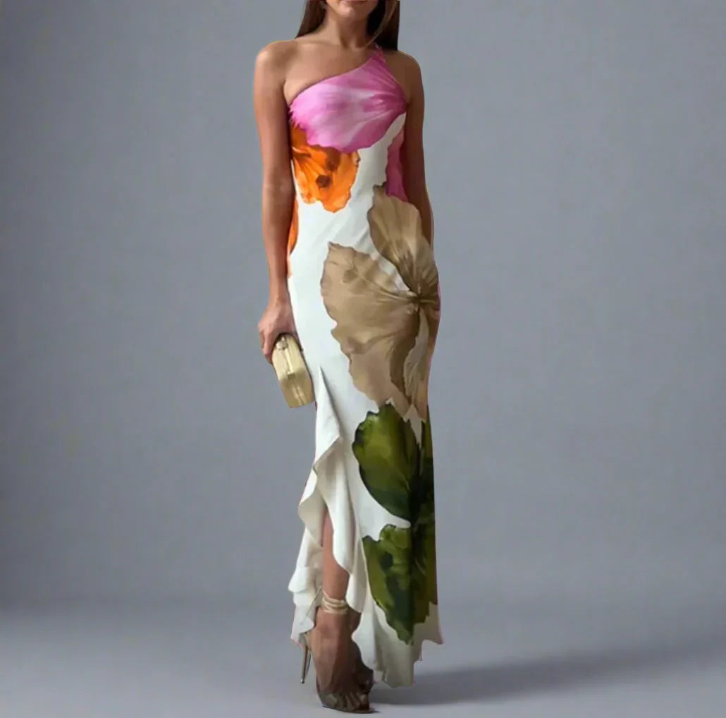 Pauline™ | Elegant One-Shoulder Dress