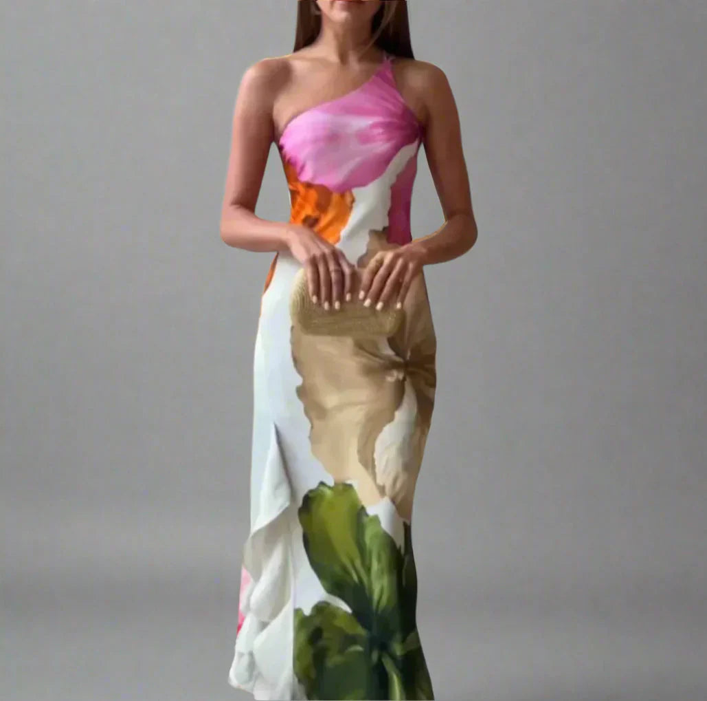 Pauline™ | Elegant One-Shoulder Dress