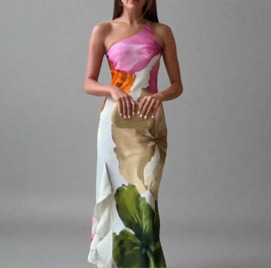 Pauline™ | Elegant One-Shoulder Dress