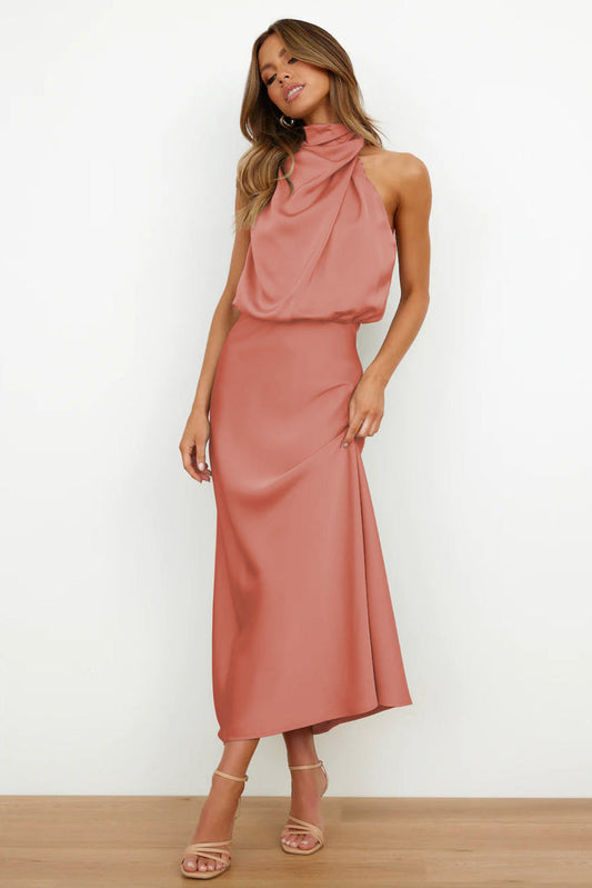 Telly™ | Luxe Satin Midi Dress