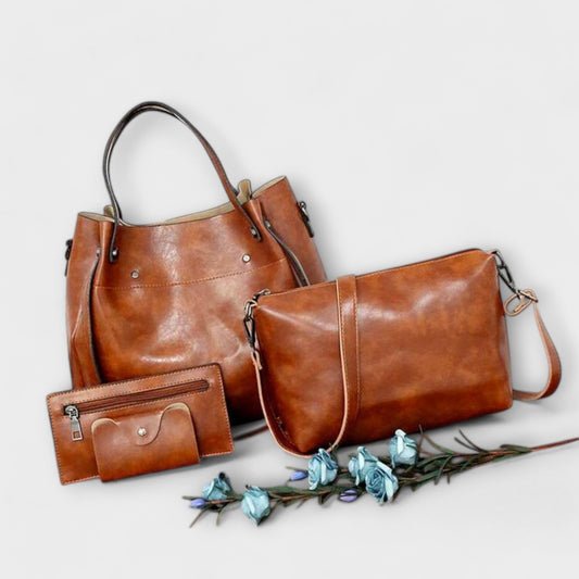 Olivia - 4-Piece Vintage Bag Set
