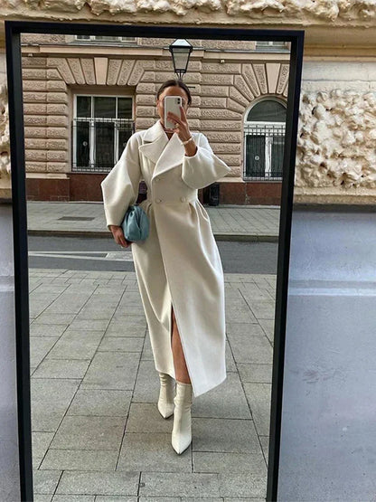Calista | White Wool Winter Coat