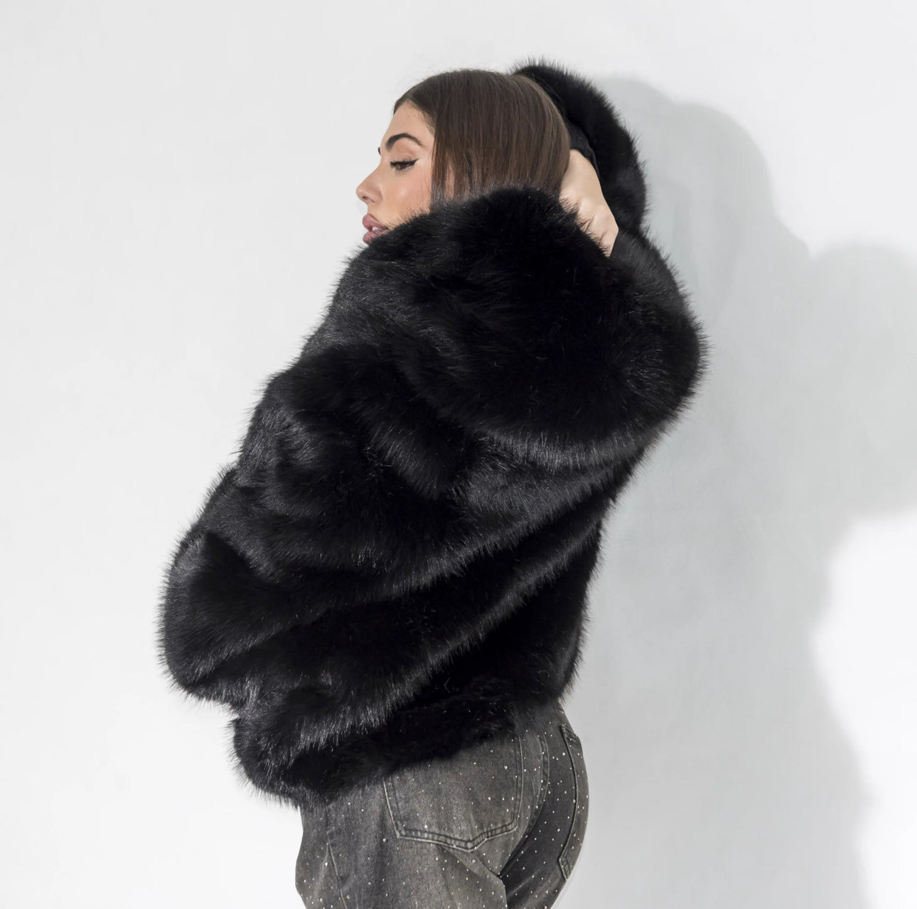 Skye – Luxurious Soft Fur Women's Hooded Coat