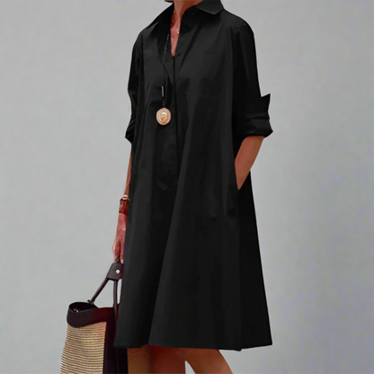 SANDRINE | ELEGANT CASUAL POLO DRESS