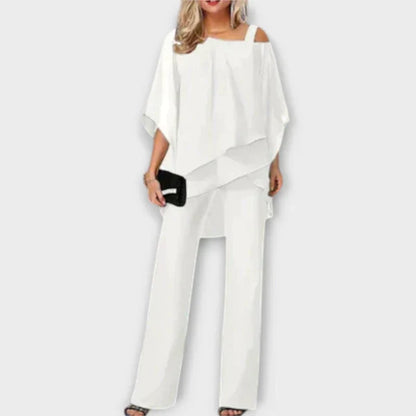 Luna – Elegant Two-Piece Set with Cold Shoulder