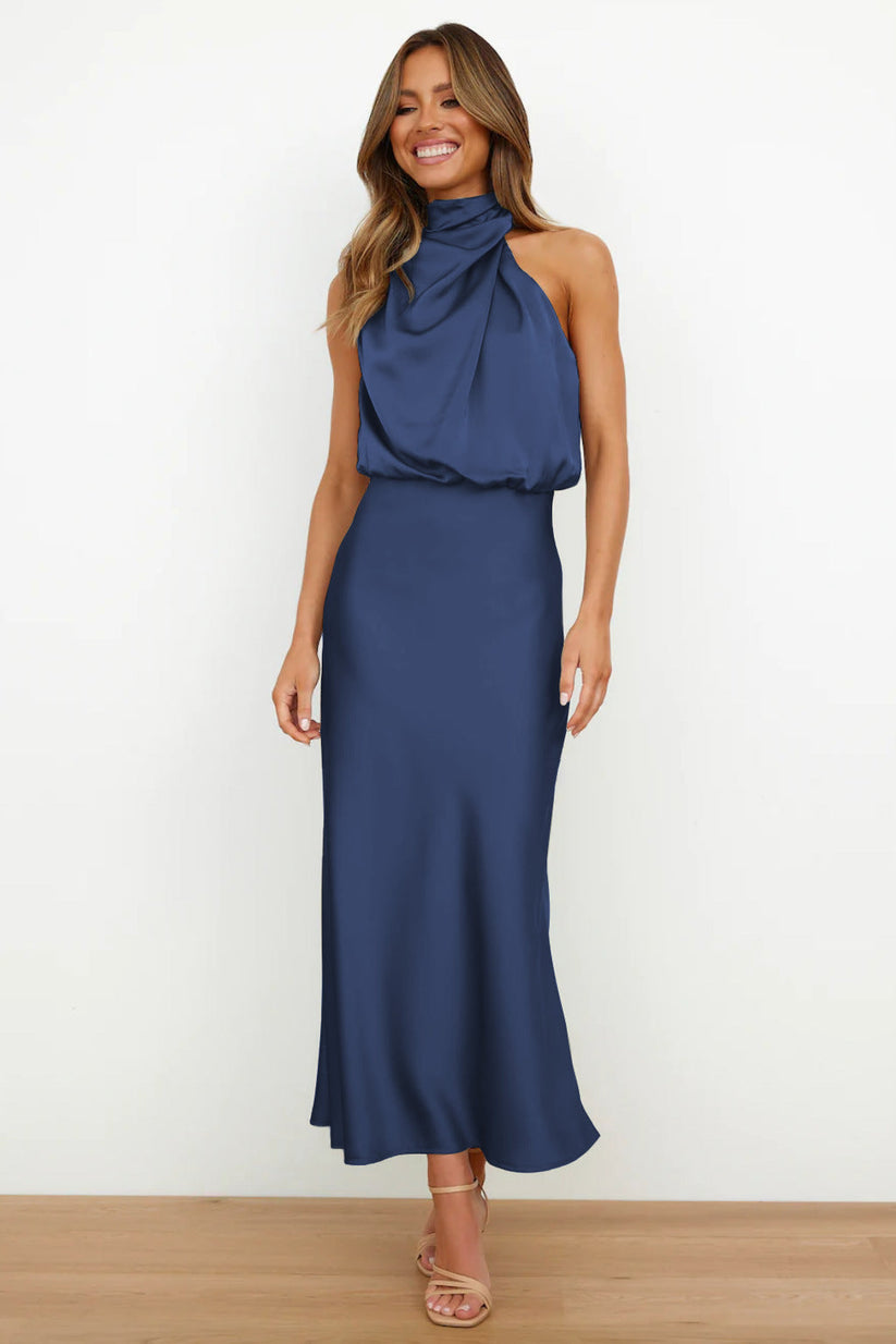 Telly™ | Luxe Satin Midi Dress