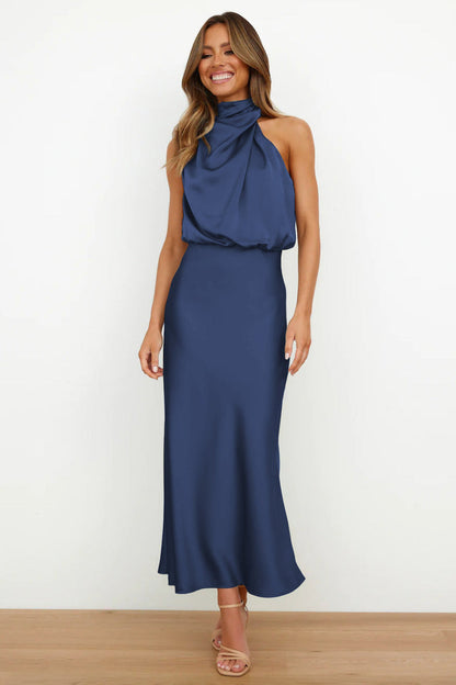 Telly™ | Luxe Satin Midi Dress