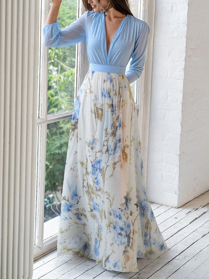 Lorna™ | Elegant Floral Maxi Dress
