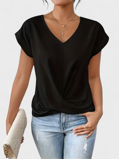 Kathrina - V-Neck Twist Front Top