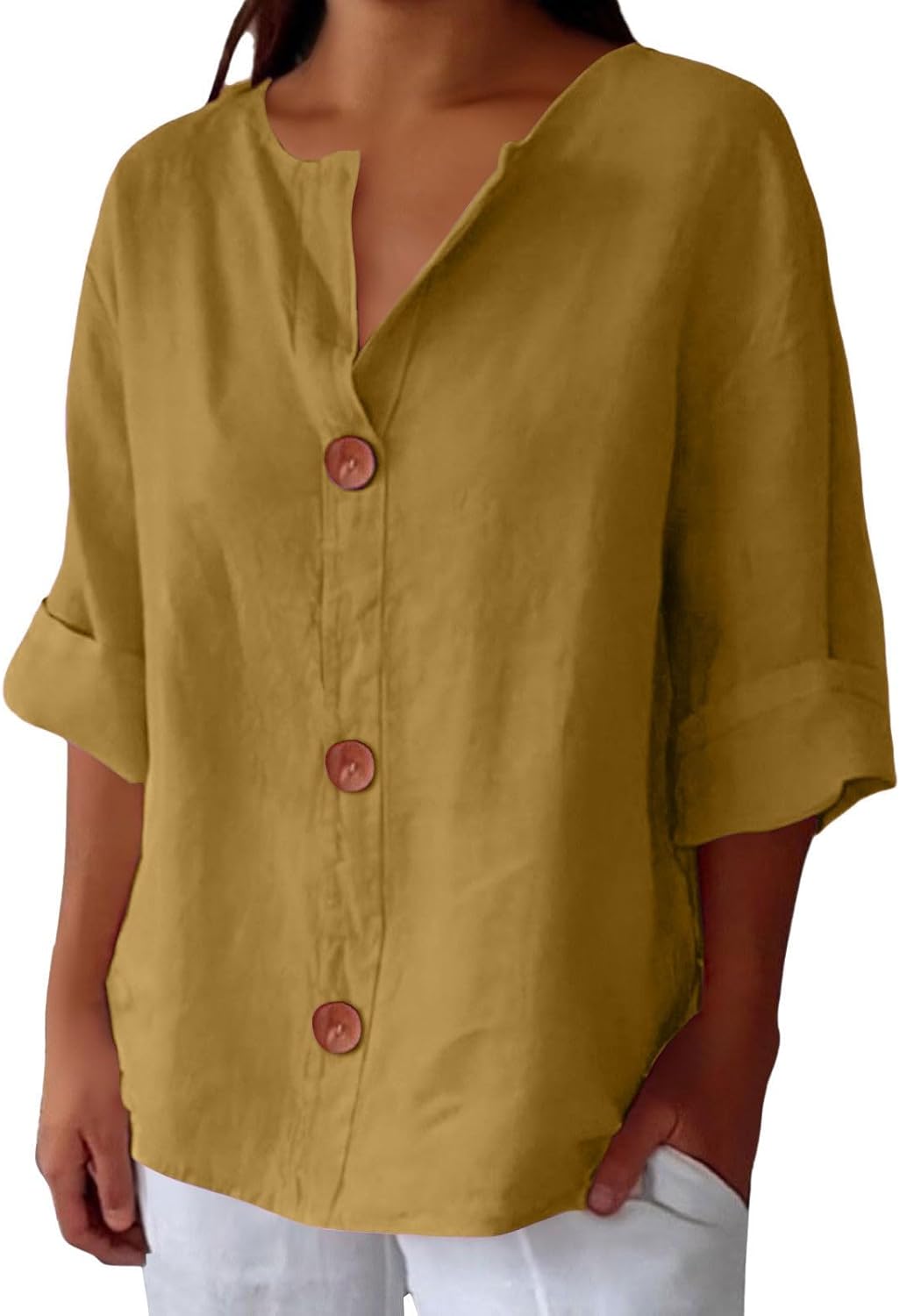 Rachel™ | Minimal Button-Up Blouse