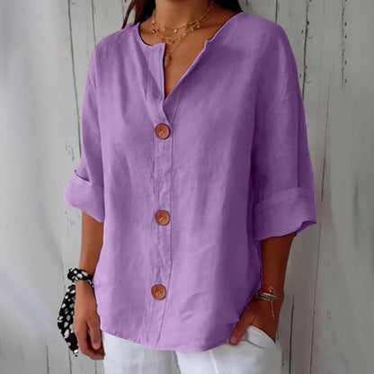 Rachel™ | Minimal Button-Up Blouse