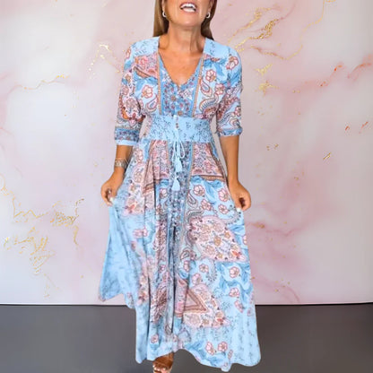Marga™ Elegant V-Neck Summer Dress