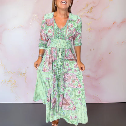 Marga™ Elegant V-Neck Summer Dress