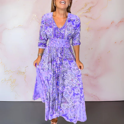 Marga™ Elegant V-Neck Summer Dress