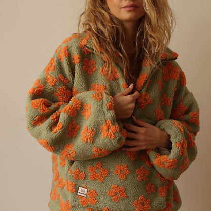 Azelma – Floral Fleece Pullover