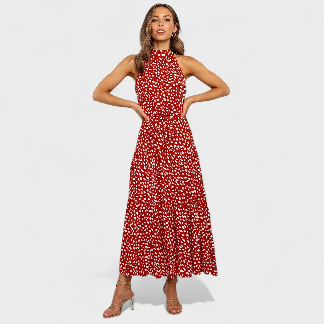 Elora™ | Modern Polka Dot Long Dress