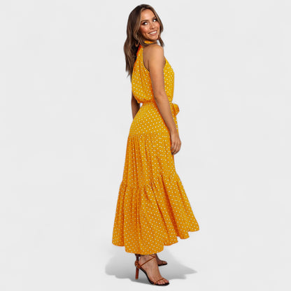 Elora™ | Modern Polka Dot Long Dress