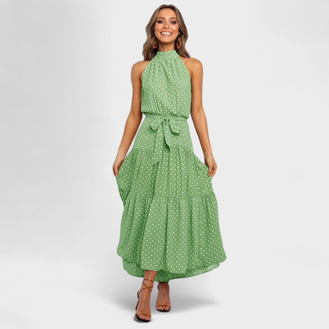 Elora™ | Modern Polka Dot Long Dress