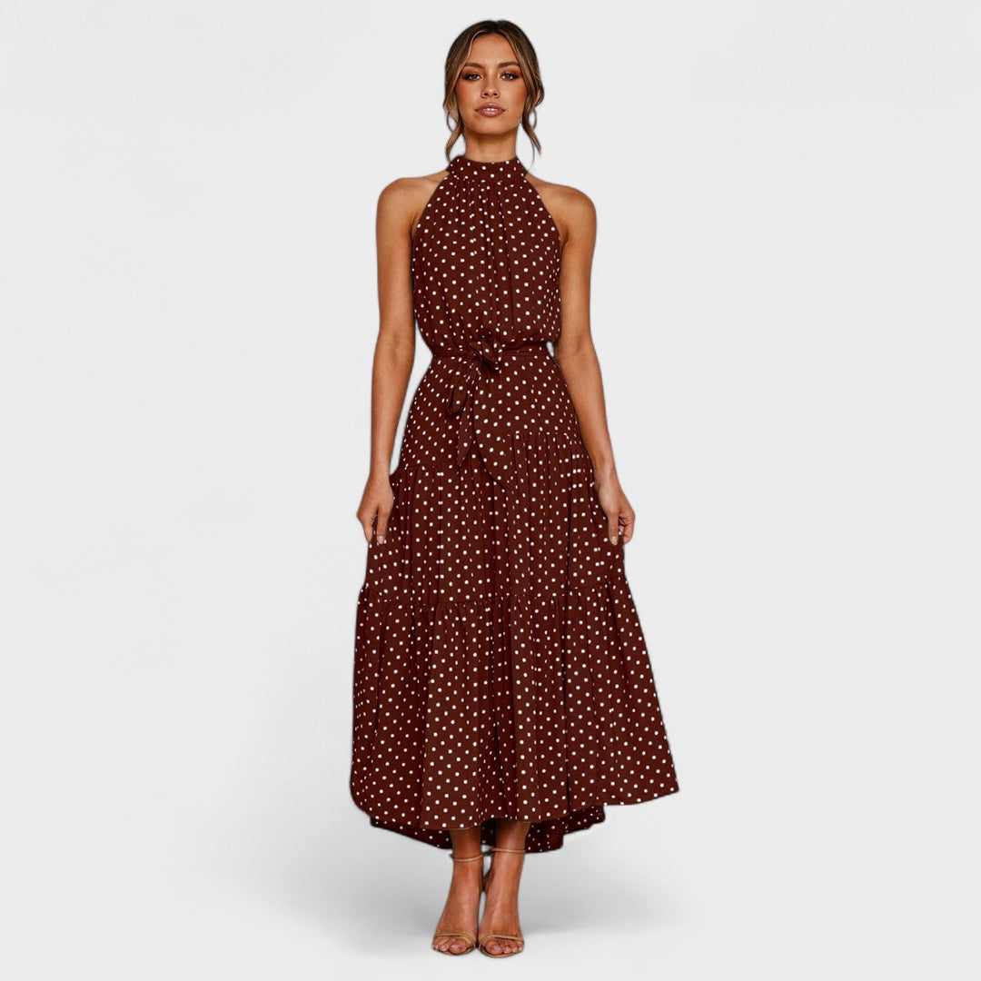 Elora™ | Modern Polka Dot Long Dress