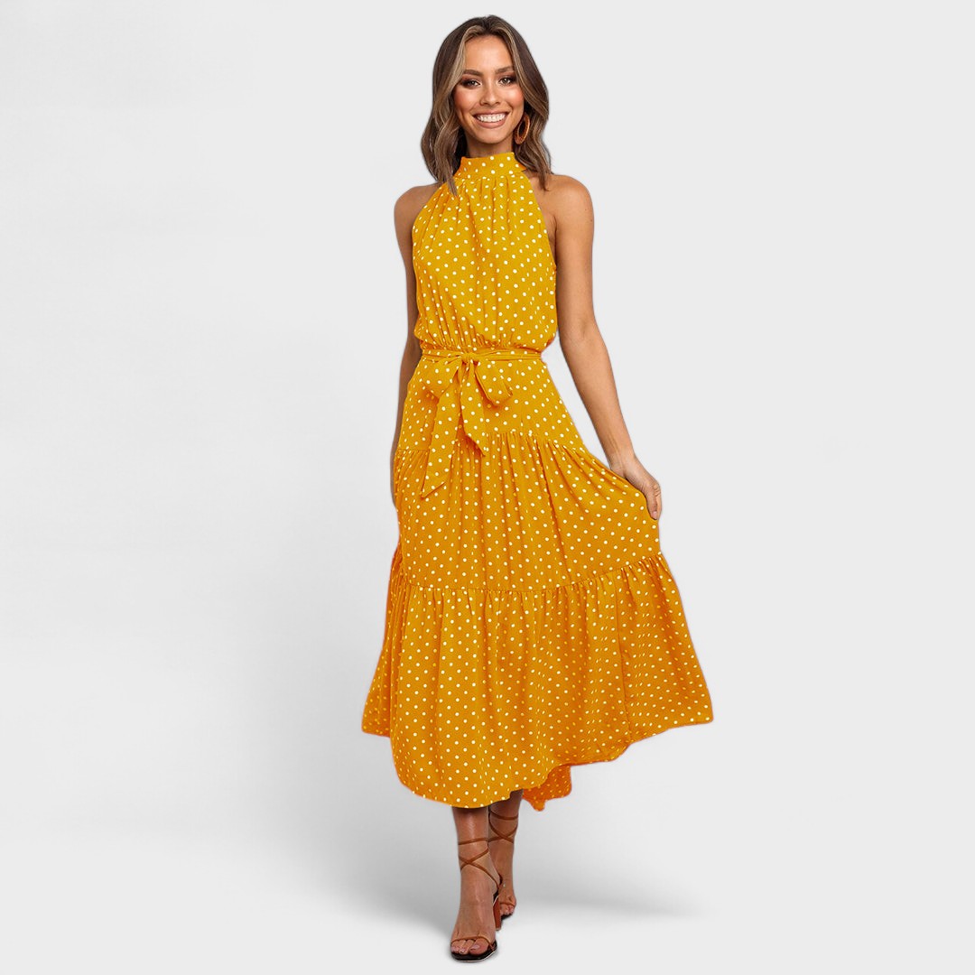 Elora™ | Modern Polka Dot Long Dress