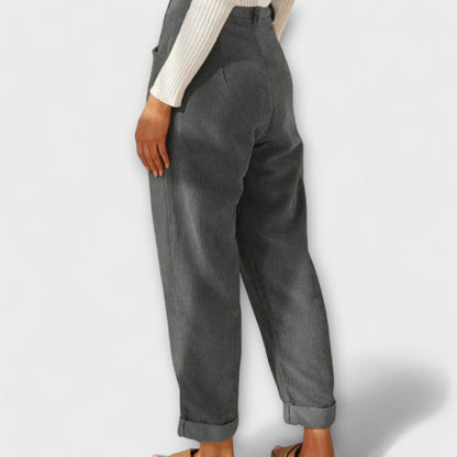 Malia - Loose Casual Pants in Corduroy