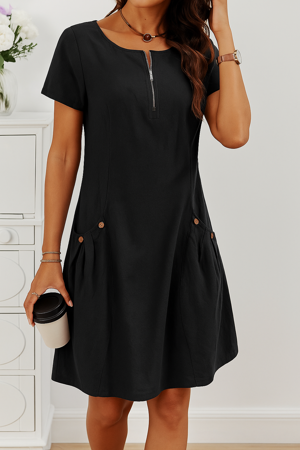 Candice™ | Elegant Everyday A-Line Dress