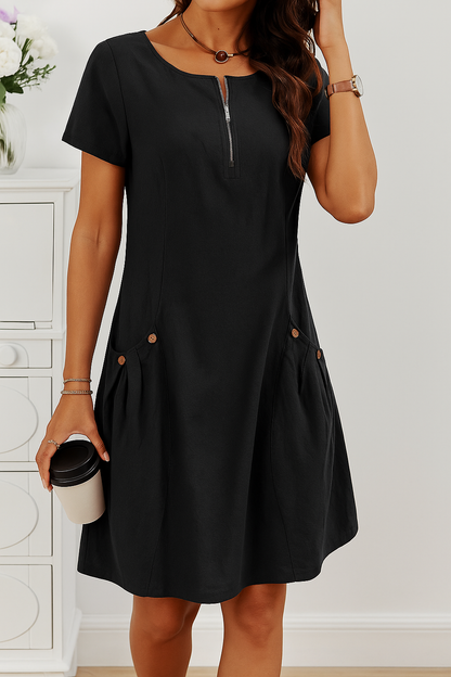 Candice™ | Elegant Everyday A-Line Dress