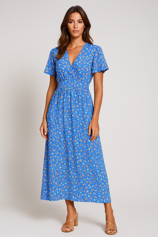 Naomi | Women's Dress with V-Neck