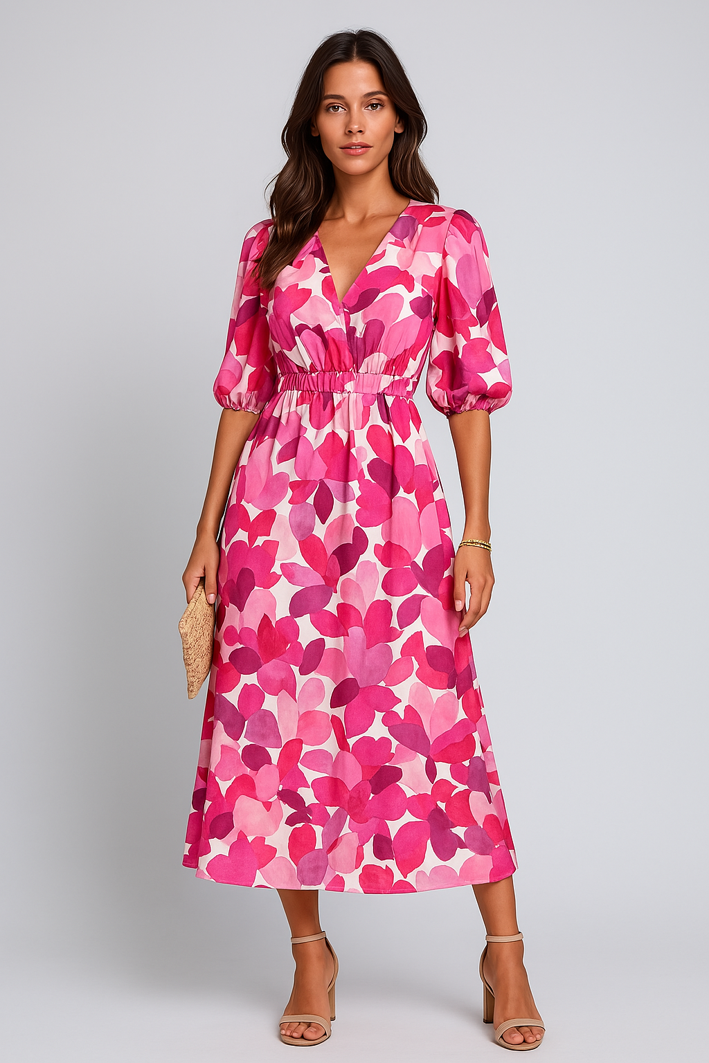 Isolde | V-neck midi dress