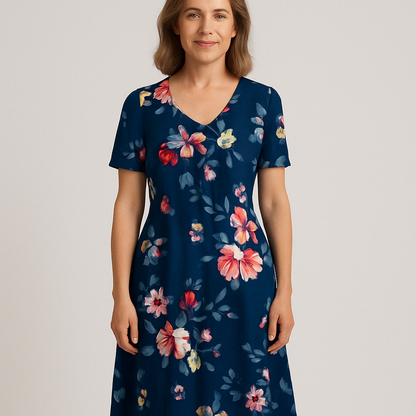 Heather | Classic Floral Dress