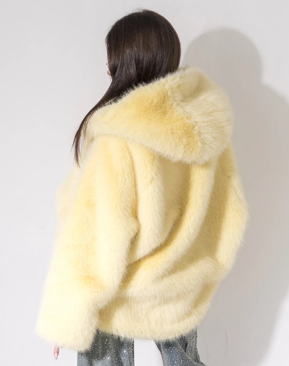 Skye – Luxurious Soft Fur Women's Hooded Coat