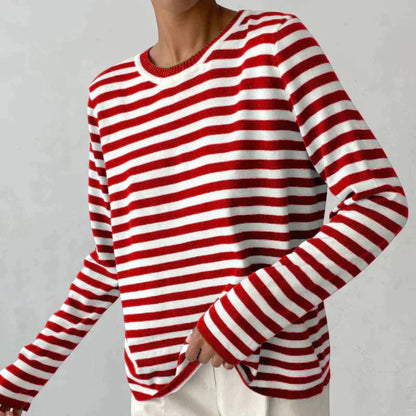 Umbra – Classic Long Sleeve Striped T-Shirt for Women