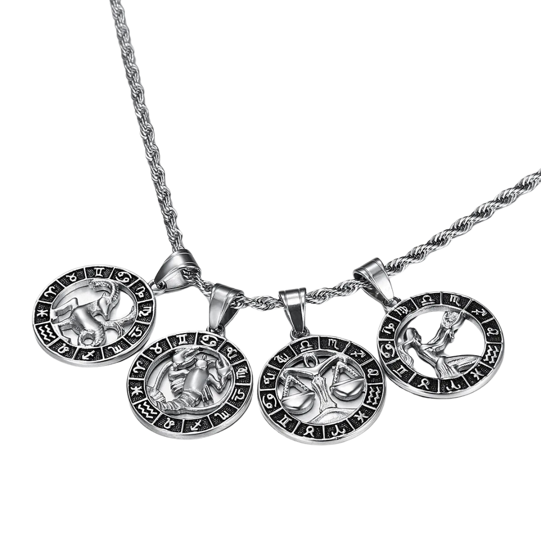 NOBA- Zodiac Sign Necklace - Silver