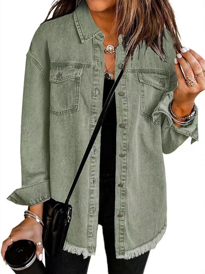 Sofia™ | Timeless Denim Shirt Jacket