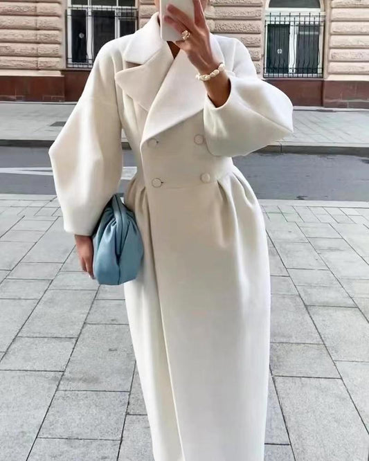 Calista | White Wool Winter Coat