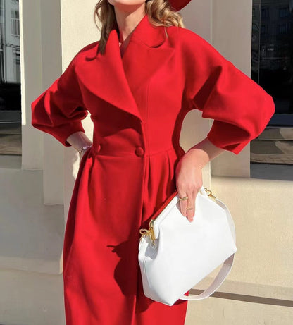 Calista | White Wool Winter Coat