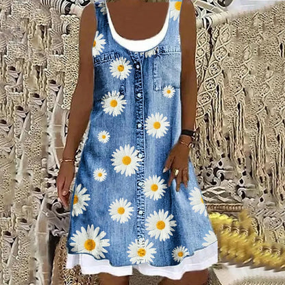 Sofia™ | Soft and Elegant Denim Dress