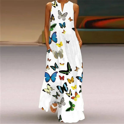 Grace™ | Luxury Printed Butterfly Dress