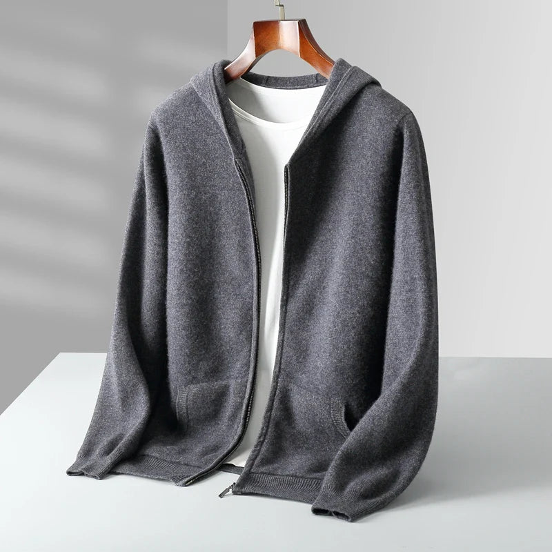 Caruso Cashmere Zip Hoodie