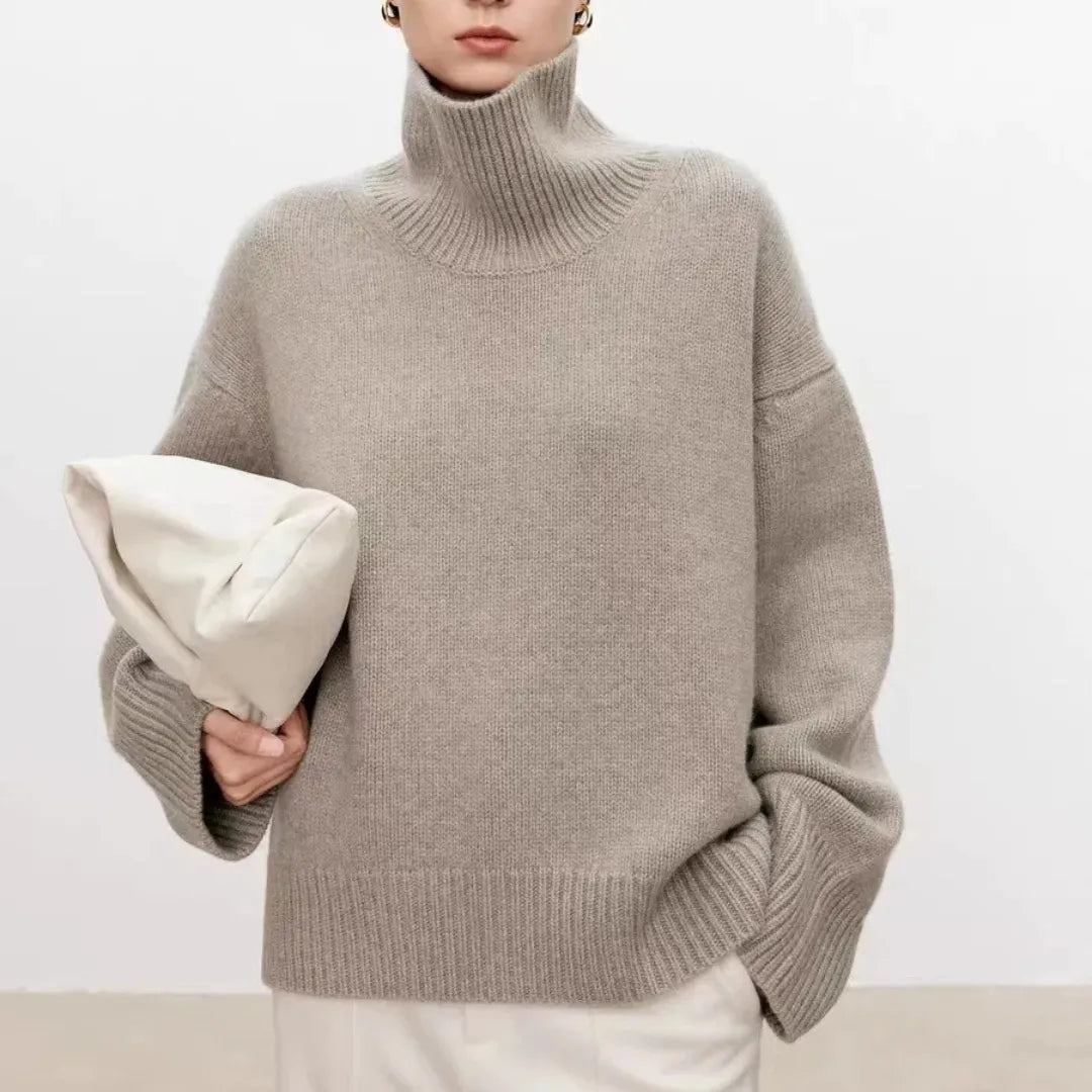 Valora Cashmere High-Neck Sweater