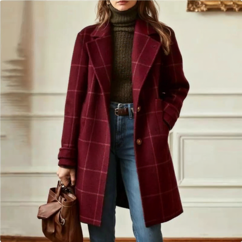 Clara – Classic Check Coat
