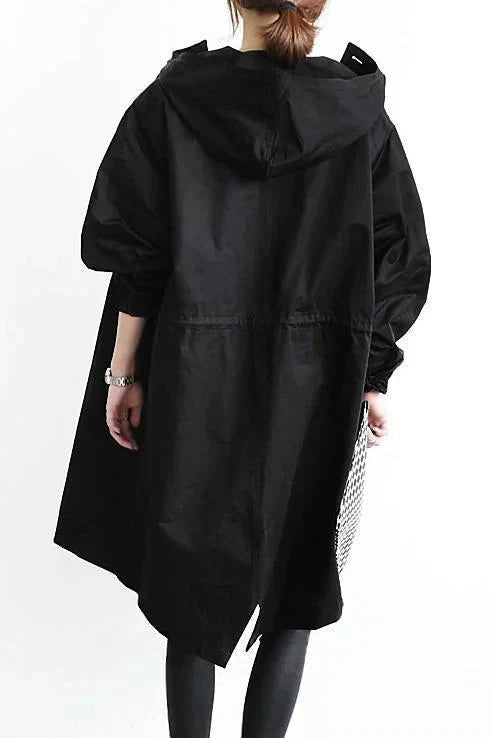 DORY | Oversized Trench Coat with Hoodie