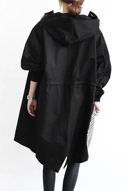 DORY | Oversized Trench Coat with Hoodie