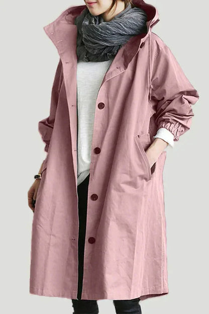 DORY | Oversized Trench Coat with Hoodie
